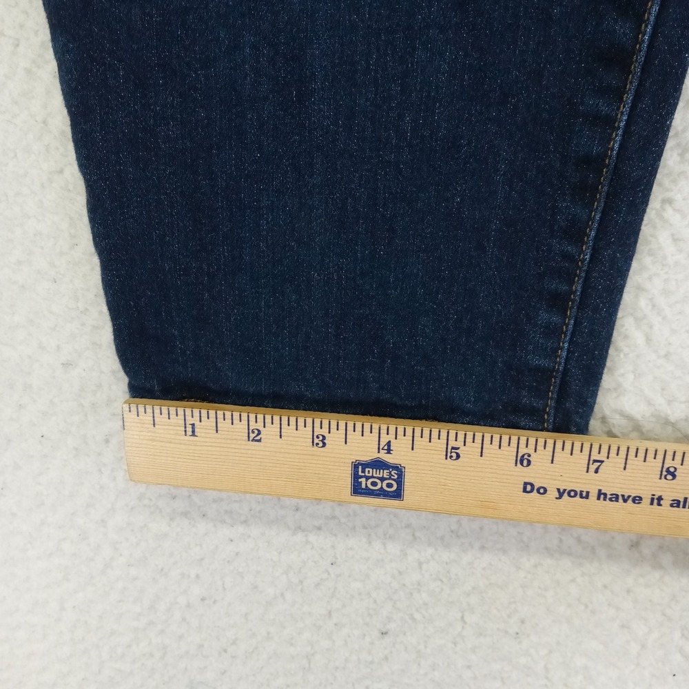 Talbots Signature Skimmer Jeans Women 16/33 Dark Wash Indigo Cropped Denim Pants - Picture 10 of 11